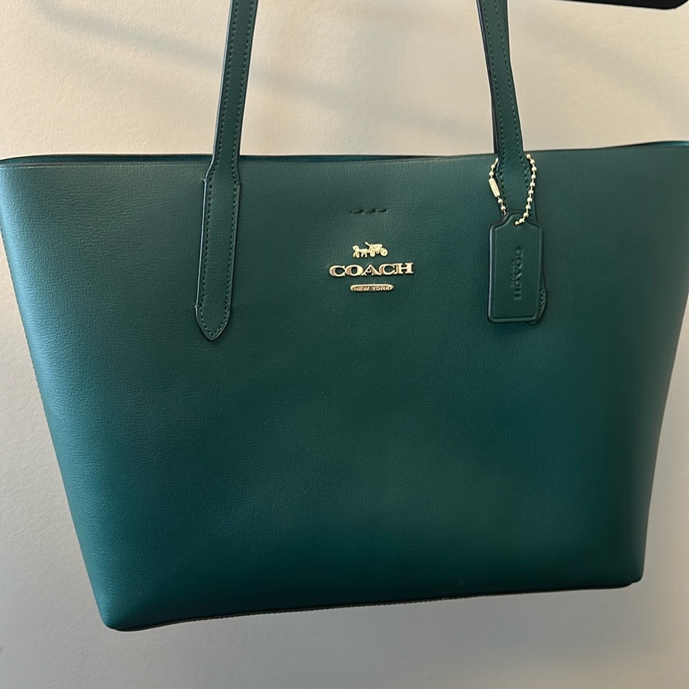 Coach Green tote